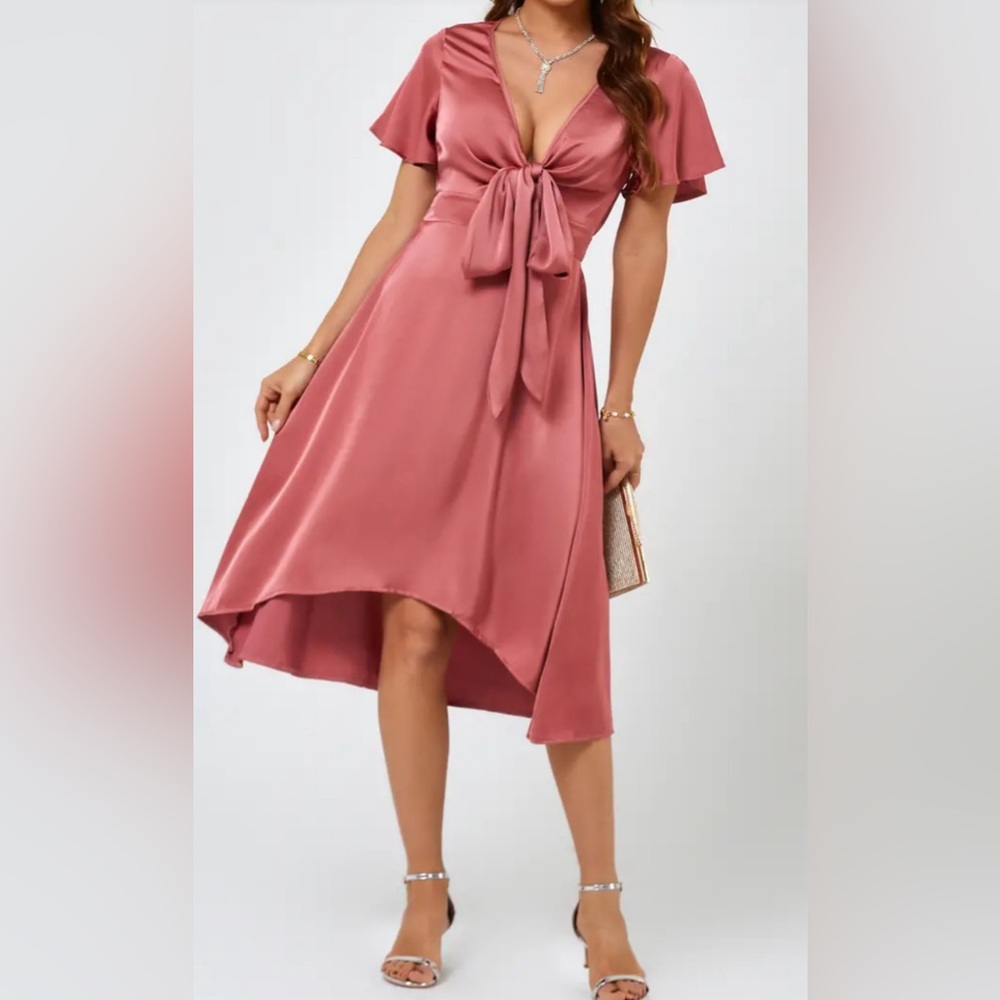 Formal pink prom, bridesmaid, mother of the bride dress xxl size 14